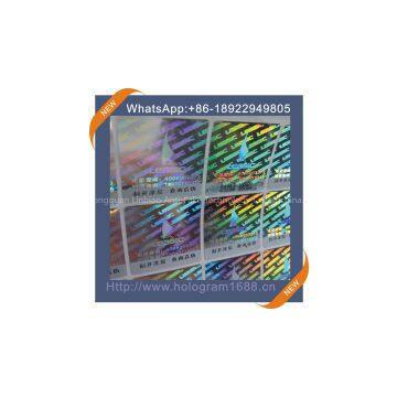 hologram adhesive label in USA