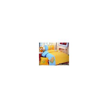 100% Cotton Child Cute Cartoon Bedding set/Coverlets/Bed Sheet/ Bedspread/Duvet Cover(4 pieces)