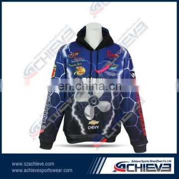 Sports urban zip front hoodie exporting