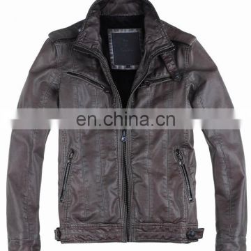 2016 New Design Style Wholesale Leather Jacket For Men