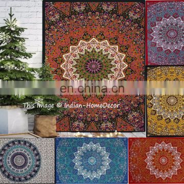 Single Tapestry Indian Star psychedelic Traditional wall tapestry - Designer tribal wall hanging Decor