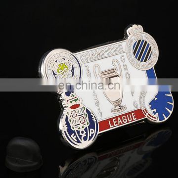 Hot sale soccer metal badges hard enamel lapel pin