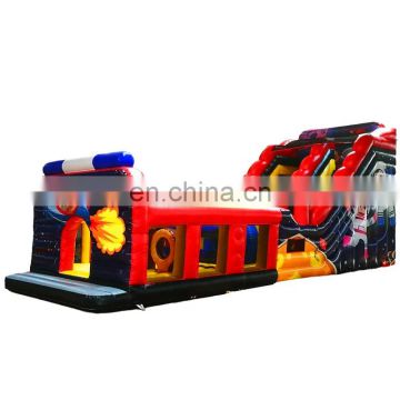 Giant Inflatable Space travel  Jump and Slide obstacle bounce house ,Inflatable multifunction tarpaulin slide for commercial