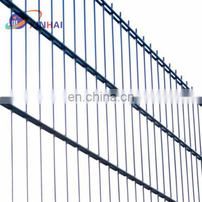 868 powder coated double wire mesh fence
