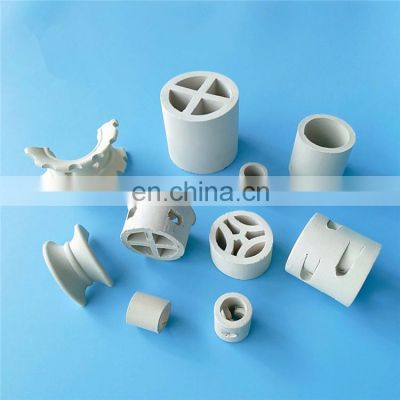 High quality Ceramic Random packing pall ring Cascade ring Tri-Pack Rosette ring for Chemical Tower
