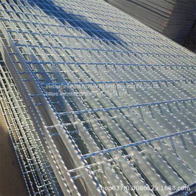 Hot galvanized steel grating Power plant platform Steel grating plate Plug in grating plate Stair Sewer ditch cover plate Galvanized