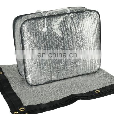 Factory direct supply aluminum shade net for agriculture and  greenhouse net aluminum sun shade net