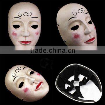 Latest The Purge Mask GOD movie theme Vigilandia props masquerade scary Horror Killer resin Halloween Carnival mask 2015