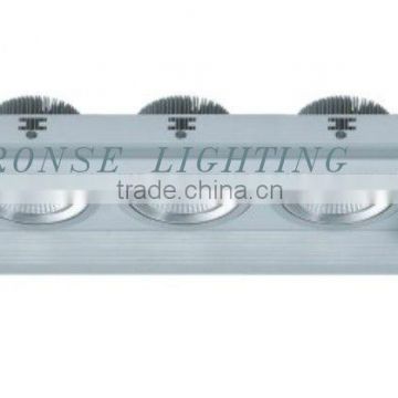 Ronse three heads led grille lighting silver housing CRI80 for office(RS-2112A-3)