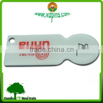2015 promotion product metal stainless iron trolley token