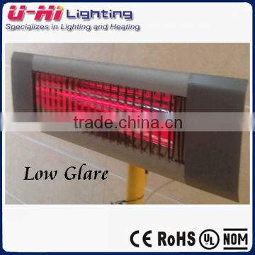 Infrared quartz heater electric heater wall mounted,infrared Patio heater low glare waterproof 1000w 1500w