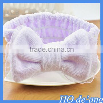 Korean factory wholesale creative bow pattern coral velvet headband hair bands hair band wholesale MHo-162