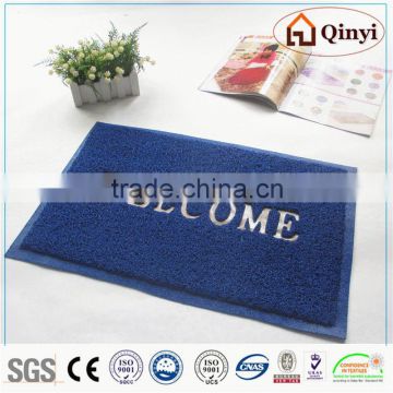 pvc anti-slip door mat with korea words/pvc floor mat - qinyi