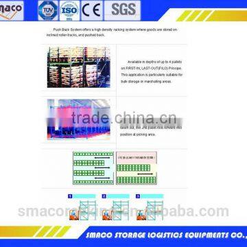 Make & design in China gravity pallet racking