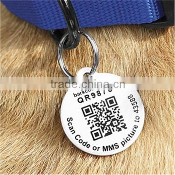 custom qr code pet id tag unique stainless steel dog tag