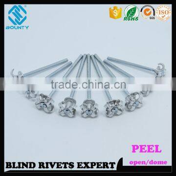 HIGH QUALITY OPEN END MANUFACTURER BUTTON HEAD ALUMINUM STEEL PEEL TYPE RIVETS