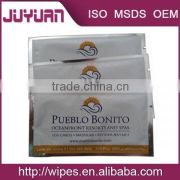 OEM manufacture single package Airlines wet wipes/tissue/towel