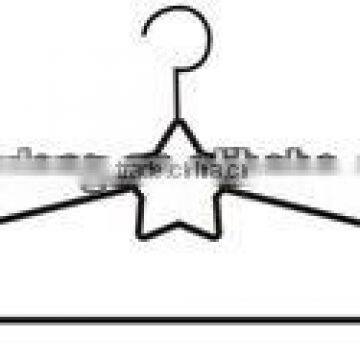 Fashion wire clothes hanger with pvc covered