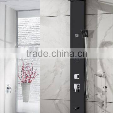 luxury black set faucets shower panel Y-073