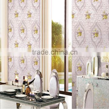 polyester non-woven compound wallpaper wholesale room wallpaper glitter wallpaper