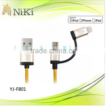 Nice Designed 2 in 1 USB Charging Cable for iPhone and Android Product