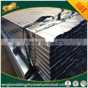 low carbon pre galvanized square steel tube for construction material