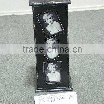 Vintage leather wood CD cabinet design Marilyn Monroe