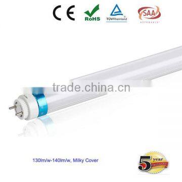 Rotable led tube 25W milky cover T8 led tube 4000K for office school hospital