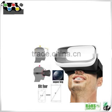 High quality 3D VR Virtual Reality Headset 3D Movie Game Glasses Adjust Cardboard VR BOX 2.0 For 3.5~6.0" Smartphones