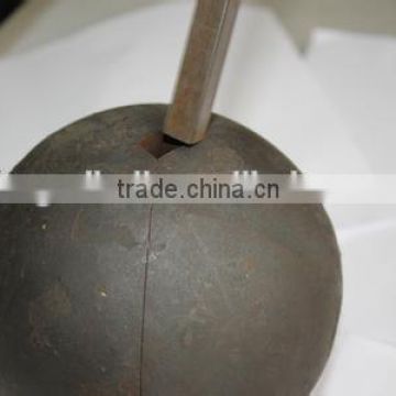 hot forging of carbon steel ball for mine industry