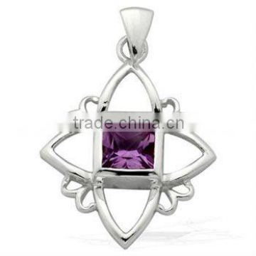Natural Fine Quality Sterling Silver Gemstone Pendant