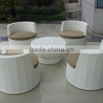 Synthetic rattan dining set - Wicker Rattan Coffee Table Set outdoor furniture design