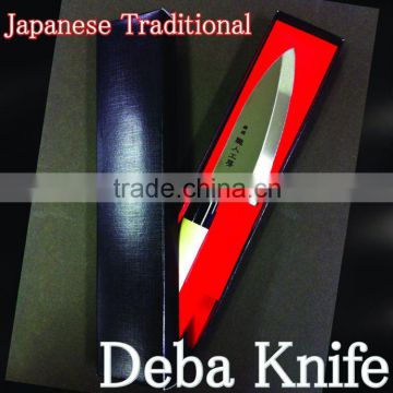 wholesale japanese sushi chef kitchenware kitchen cookware stainless steel wooden knives chef deba knife
