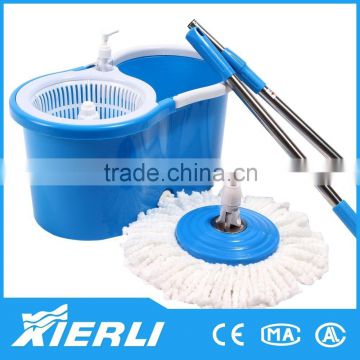 Blue 360 Degree Spin Mop and Dry Bucket