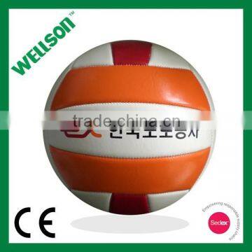Higher bounce foamed volleyball