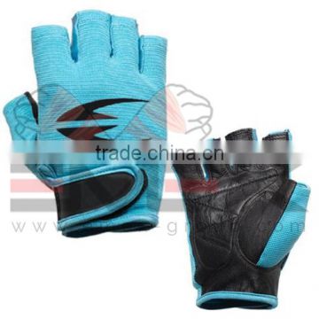 Ladies/Women Weight Lifting Gloves, Sports Gloves, Leather Weight Lifting Gloves, Nylon/Polyester Cloth Gloves