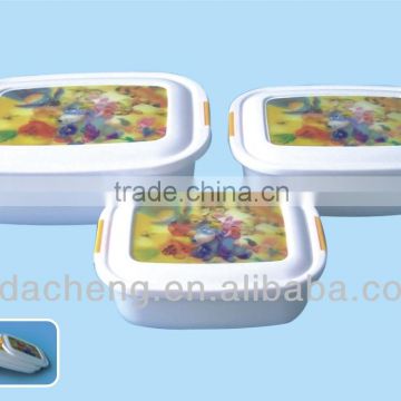 plastic 3D lunch box