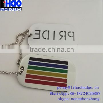 Customized human metal dog tag with cheap factory price