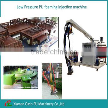 Hot sale machines for imitation wood furniture low pressure polyurethane foam machine