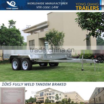 5x8 ft TandemTrailer /tandem axle box trailer/double axle cage trailer