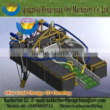 Small Gold Mining Dredge Boat