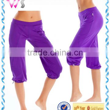 Hot Sale loose Sports yoga capri pants workout capri yoga pants