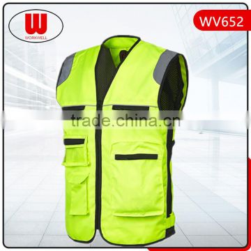 High visibility mens pockets tactical vest