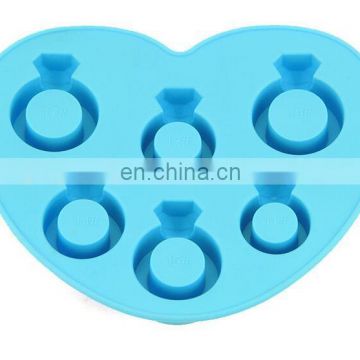 Diamond Ring Silicone Ice Cube Tray Chocolate Soap Tray Mold Silicone Party maker