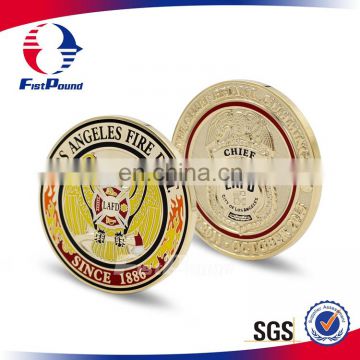 Customized Enamel Challenge Coin for Fire Depart.