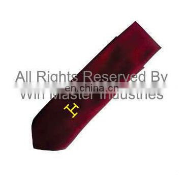 RAC Single Motif Crimson Red Color Tie