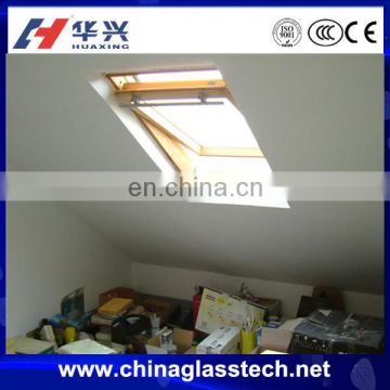 Size customized CE-approved Tempered Glass Interior PVC roof windows