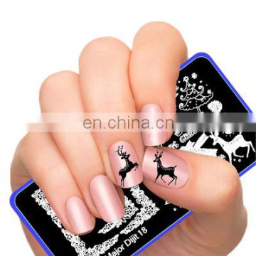 High Quality Major Dijit Series Halloween and Christmas design rectangle metal Nail design stamping plate for nail art