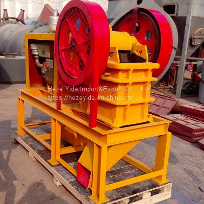 PE200x300 mini rock jaw crusher for laboratory with diesel engine