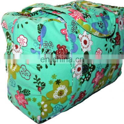 New cotton canvas Printed Yoga Kit Bag with strap rug holder Indian supplier